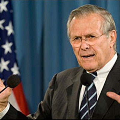 La febbre suina arricchirà Donald Rumsfeld