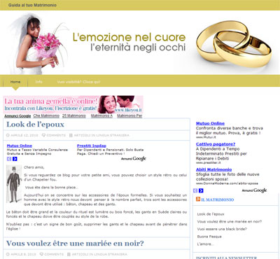Il blog del matrimonio. il-matrimonio.it è il blog del tuo sì, il blog del sì eterno