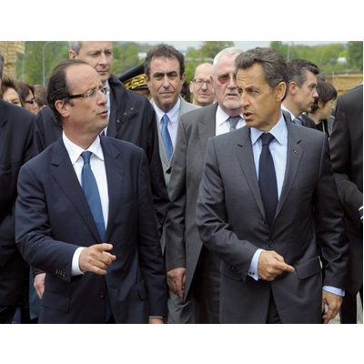 François Hollande e Nicholas Sarkozy, due duellanti nel nome di Mitterand