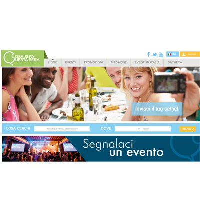 Cosa si fa questa sera? Andiamo a sceglierlo online!!!